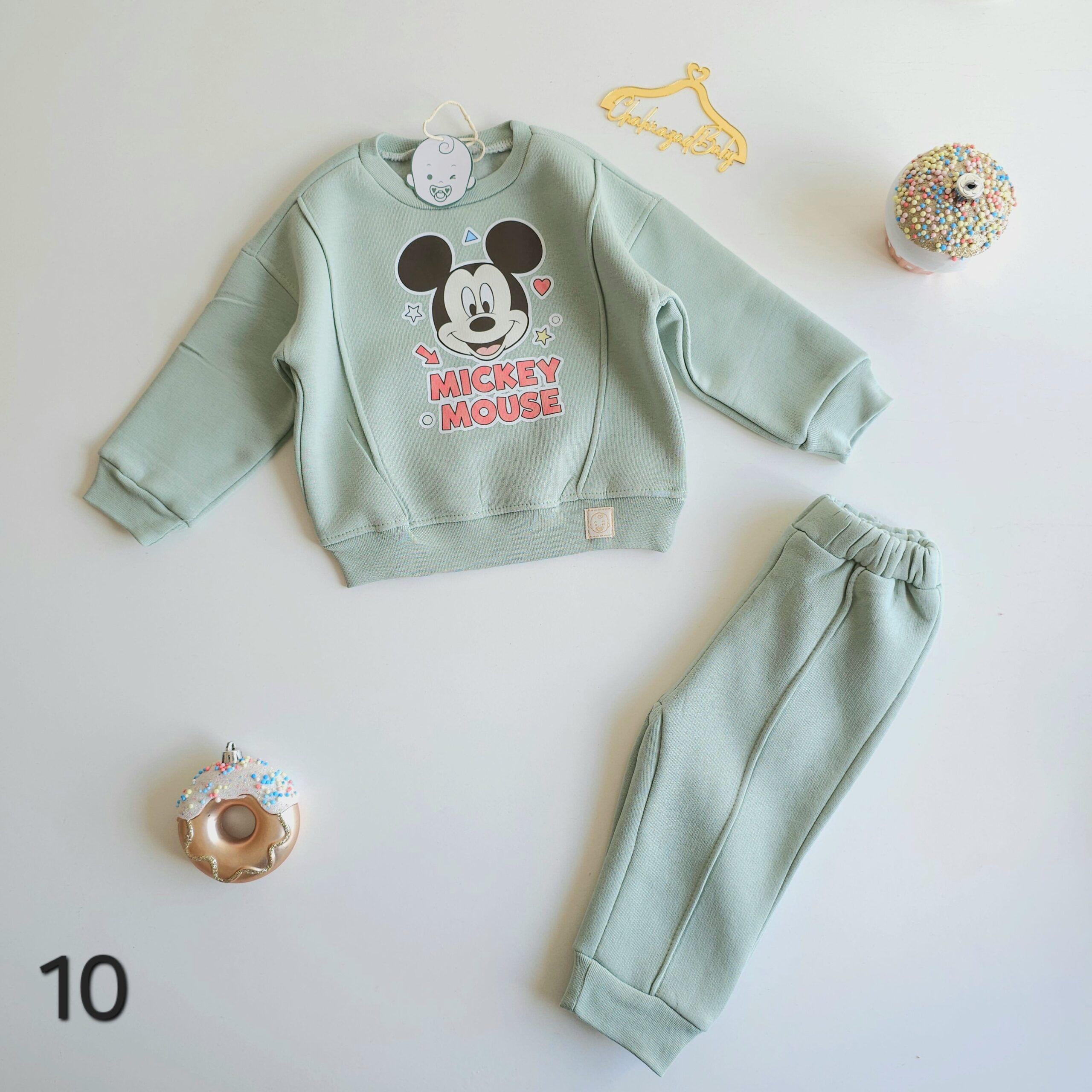 Ensemble d'Hiver Bébé 100% Coton hoodie et pantalon bébé motifs adorables - Image 11
