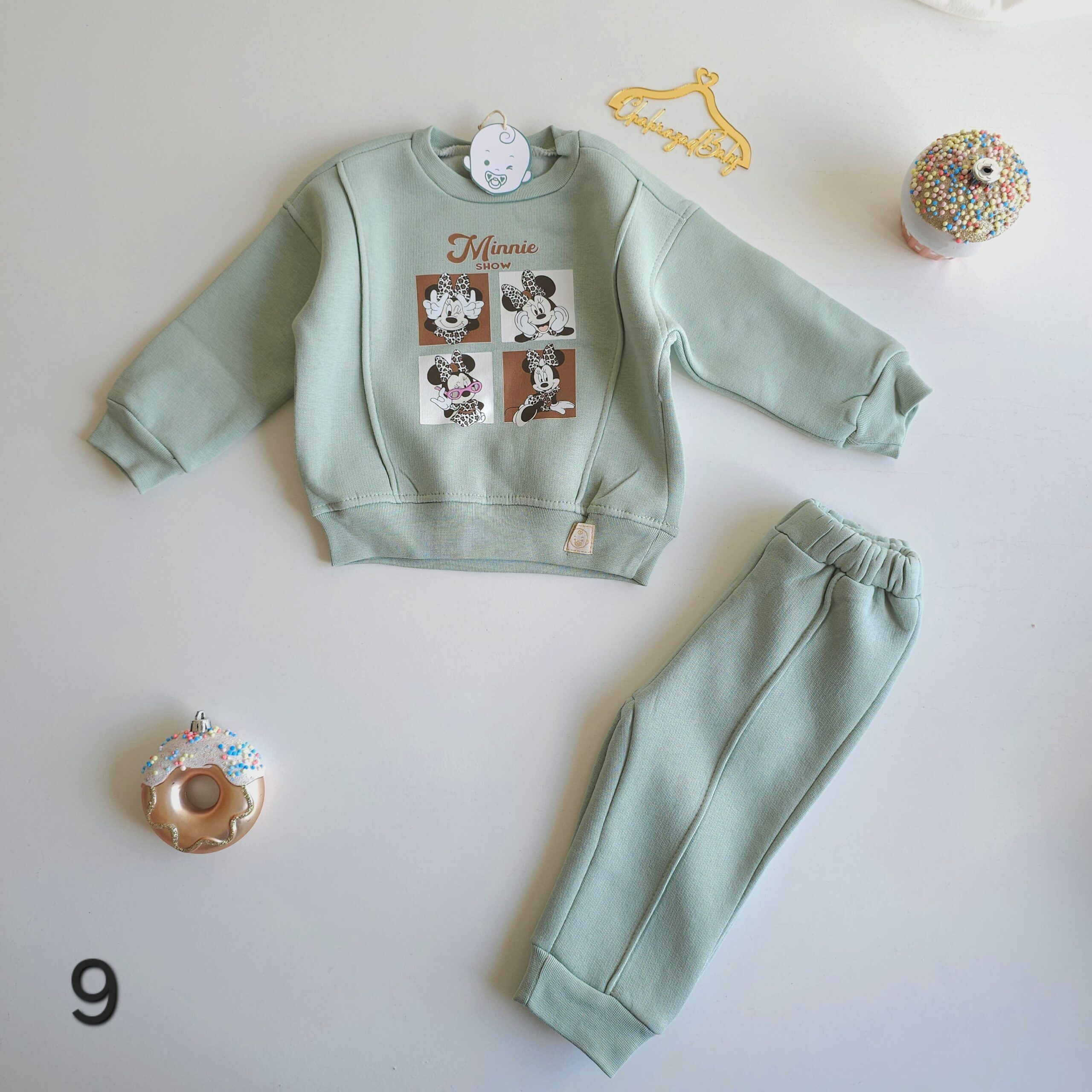 Ensemble d'Hiver Bébé 100% Coton hoodie et pantalon bébé motifs adorables - Image 10