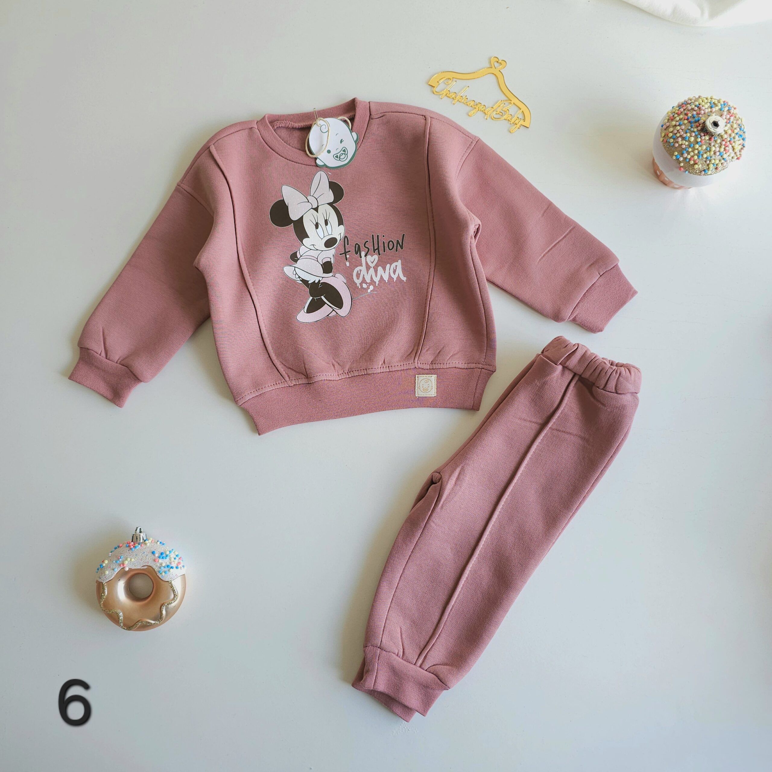 Ensemble d'Hiver Bébé 100% Coton hoodie et pantalon bébé motifs adorables - Image 7