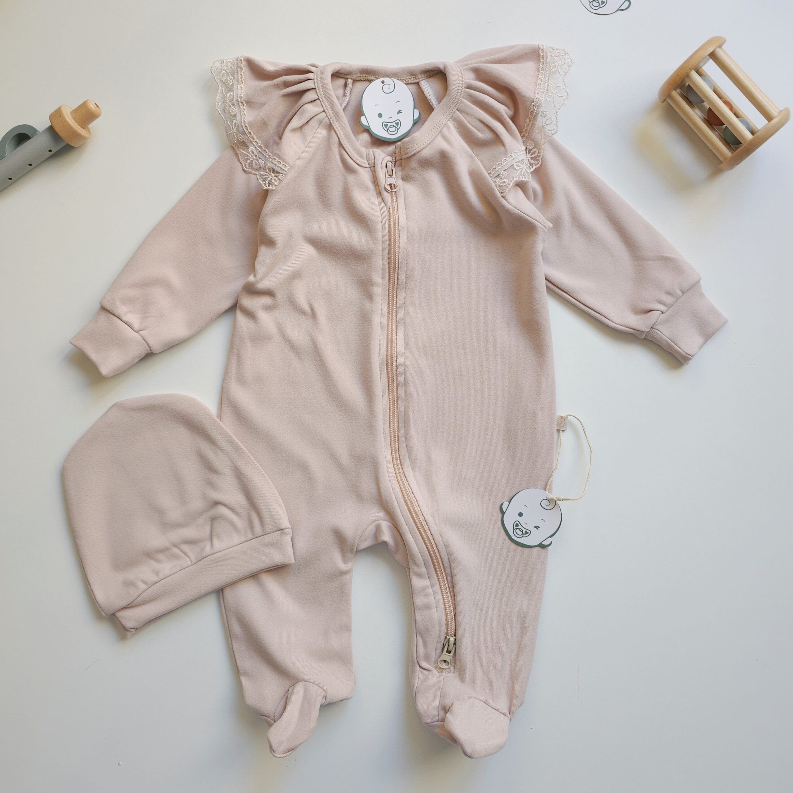 Grenouillère - Pyjamas de Luxe en Cachemire pour Bébé 0 à 12 mois - Image 4