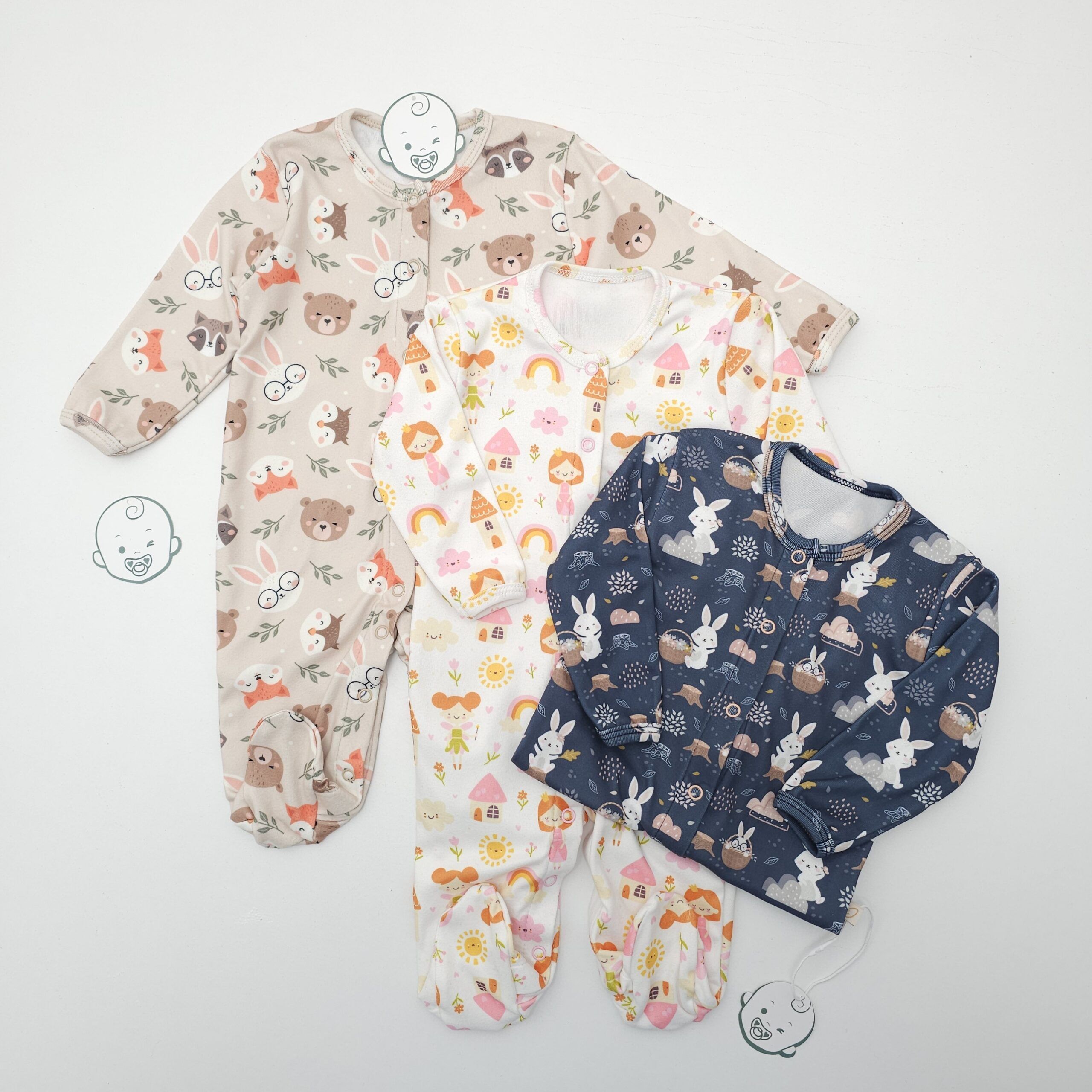 Pack 3 Grenouillères Bébé – Confort Quotidien Essentiel – Image 3